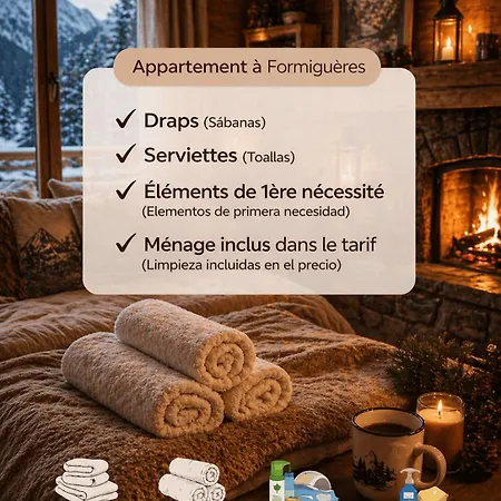 Apartman L'esprit - Draps Et Serviettes Inclus Formiguères